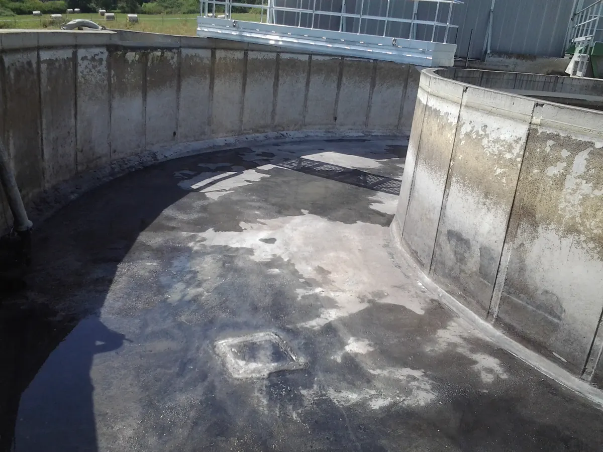 Bassin d’aération après travaux