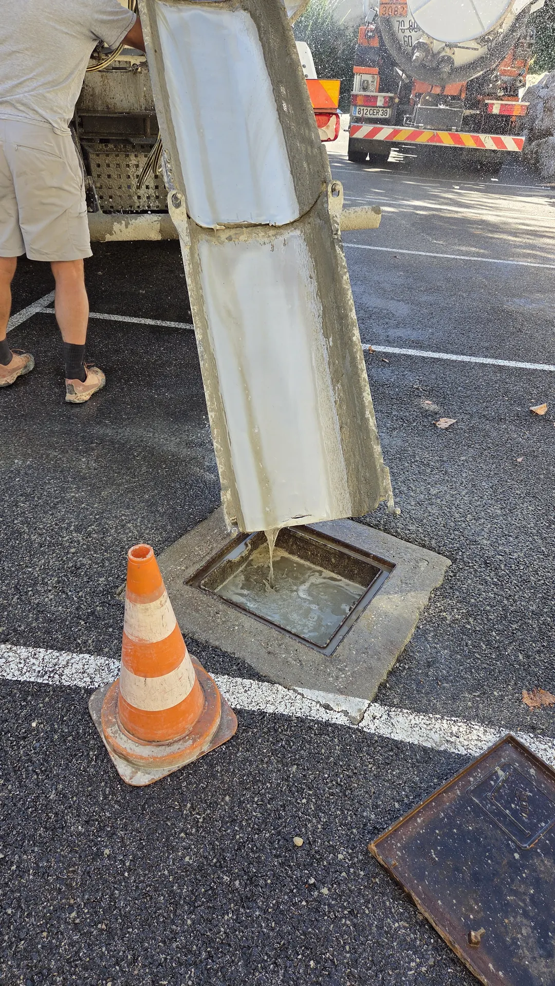 Comblement au béton maigre