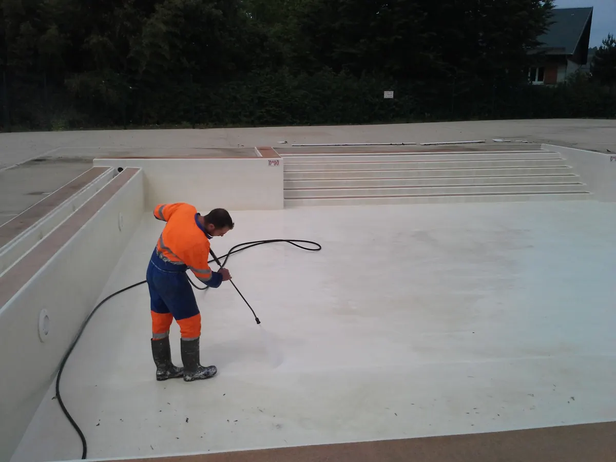 Piscine pendant les travaux